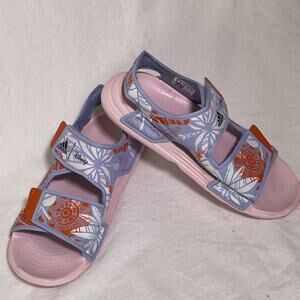 Adidas Altaswim You G Girls Shoes Size 2 Color: Blue Dawn/Core Black/Semi
